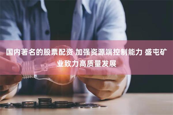 国内著名的股票配资 加强资源端控制能力 盛屯矿业致力高质量发展