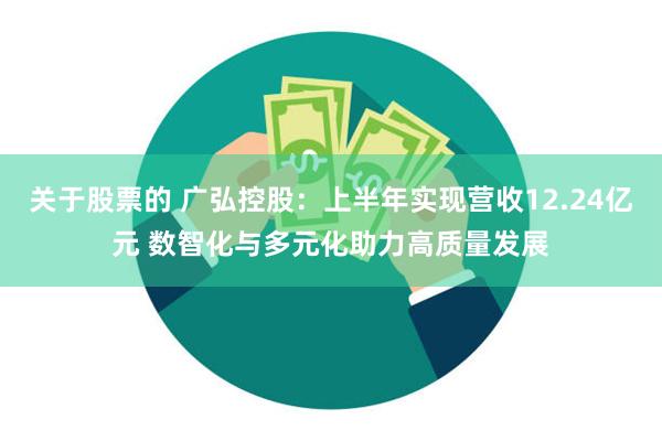 关于股票的 广弘控股：上半年实现营收12.24亿元 数智化与多元化助力高质量发展